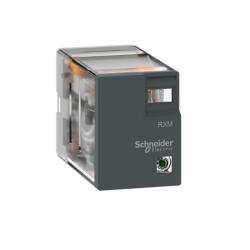 Schneider Electric Harmony Electromechanical Relays - RXM4LB2BD - Miniatűr dugaszolható relé - RXM, 3 A, 4 CO, LED - es, 24 V DC (RXM4LB2BD)