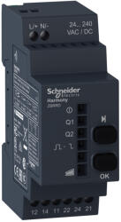 Schneider Electric Harmony XB5R - ZBRRD - konfigurálható vevőegység, 2 relé kimenet, monostabil/bistabil, 24 - 240VAC/DC (ZBRRD)