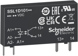 Schneider Electric Harmony Solid State Relays - SSL1D03BD - SSL sorkapocs szilárdtestrelé, DC kapcsolás, 1NO, 1…24VDC, 3, 5A, 24VDC (SSL1D03BD)
