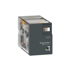 Schneider Electric Harmony Electromechanical Relays - RXM2LB1B7 - Miniatűr dugaszolható relé - Easy RXM, 5 A, 2 CO, LED nélküli, 24 V AC (RXM2LB1B7)