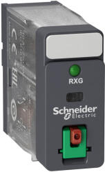 Schneider Electric Harmony Electromechanical Relays - RXG12P7 - RXG Interfész relé, 1CO, 10A, 230VAC, tesztgomb, LED (RXG12P7)