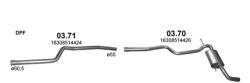 Polmostrow Középső és hátsó kipufogó szett - BMW 3 F30 / F31 (2.0 D, 2011-2016) (SET-POL-0371-0370)