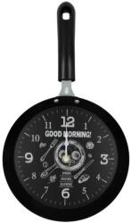 Gift Design Fekete serpenyő falióra Jó reggelt (GDKOOP1911060NEGRU)