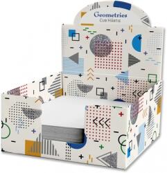  Cub hartie + Cutie carton, 9 x 9 cm, Geometries 6487334 (6487334)