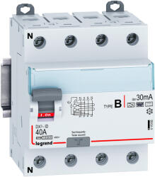 Legrand DX3 áram-védőkapcsoló 4P D 40A 30MA B - 411966 (411966)