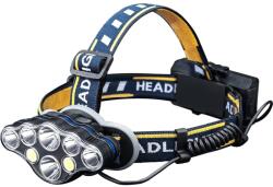 GRIFEMA Lanterna frontala GRIFEMA cu 8 LED-uri, reincarcabila, 5 moduri de iluminare (GD303)