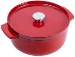 KitchenAid Caserola din fonta KitchenAid 26cm5, 2L, culoare Empire Red, rezistenta la 260C (CC006060-001)