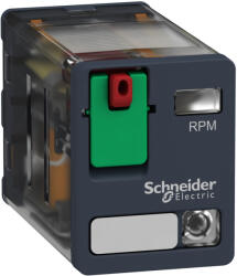 Schneider Electric Harmony Electromechanical Relays - RPM22P7 - RPM teljesítményrelé, 2CO, 15A, 230VAC, tesztgomb, LED (RPM22P7)