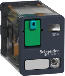 Schneider Electric Harmony Electromechanical Relays - RPM22JD - RPM teljesítményrelé, 2CO, 15A, 12VDC, tesztgombbal, LED - del (RPM22JD)