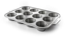KitchenAid Tava pentru Muffins KitchenAid, 12 forme, antiaderenta, aluminiu, gri (CC003296-001)