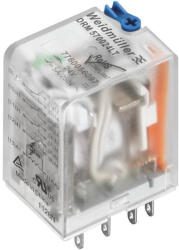 Weidmüller DRM570024LT 4 morzés relé tesztgombbal és LED-del, 24V DC, 5A 7760056097 (7760056097)
