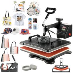 VEVOR Presa termica VEVOR 8 in 1 38x30cm 1250W cu control digital si 360 rotire (VEVOR Heat Press Machine)