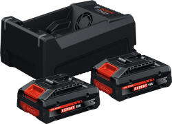 Bosch akku szett (2x EXBA 18V-40, GAL 12V/18V-80) kartondobozban 1600A0373J (1600A0373J) - lumenet