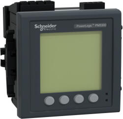 Schneider Electric PM5000 series - METSEPM5330 -PM5330 Teljesítménymérő, RS 485 (Modbus), memória, 2DI / 2DO / 2 Relé kimenet, riasztások, 100-415 V AC (METSEPM5330)