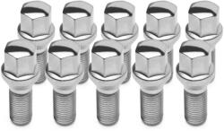 TPI kerékcsavar, 10 db, kúpos, 17 mm, hatlapfejű, M14 × 1, 5, 28 mm, króm (174280_10)