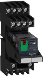 Schneider Electric Harmony Electromechanical Relays - RXM4AB2P7PVM - RXM miniatűr relé, 4CO, 6A, 230VAC, tesztgomb, LED, vegyes elrendezésű (RXM4AB2P7PVM)