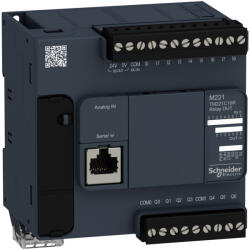 Schneider Electric Modicon M221 - TM221C16R - gépvezérlő PLC, 16 I/O, relé kimenet, RS232/RS485, 100. . . 230 VAC (TM221C16R)
