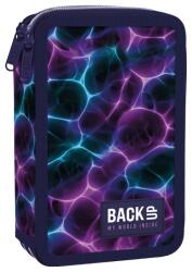 BackUP Penar cu rechizite BackUp 8 DW - Neon Waves, 2 fermoare (710124) Penar