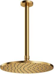 Omnires SlimLine cap de duș cu braț 25x25 cm rotund auriu WSSET1GLB (WSSET1GLB)