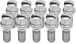 TPI kerékcsavar, 10 db, kúpos, 17 mm, hatlapfejű, M14 × 1, 25, 45 mm, króm (177450_10)