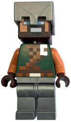 LEGO® Minifigurák Hero - Dark Green Torso, Flat Silver Legs and Helmet min247 (min247)