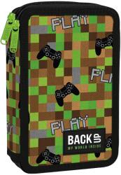 BackUP Penar cu instrumente de scris BackUp 8 DW - Pixel Game, 2 fermoare (710186) Penar