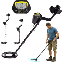 MULTISTORE Fémdetektor, Multistore GC-1032, 96, 5-116, 5 cm, 24, 5 cm vízálló keresőfej, LCD kijelző, 3 beállítás, numerikus célazonosítás 0-99, elemes (2 db 9V, nem tartozék) (TF5023)