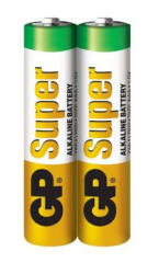 GP Batteries Battery (LR03) AAA Zinc Super (2 batteries / shrink) 1.5V