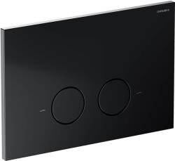 Omnires Steel-R45 öblítő gomb WC-hez fekete ST45PS1BLM (ST45PS1BLM)