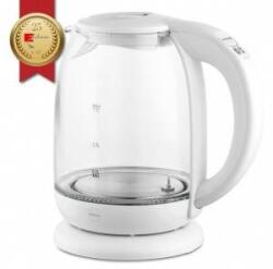 Eldom glass kettle lumi, capacity 1.7 l, reg temp. water, 2200 w, white c510b Електрически кани