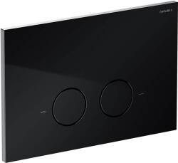 Omnires Steel-R45 öblítő gomb WC-hez fekete ST45PS1BL (ST45PS1BL)