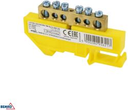 Schelinger sorkapocs DIN-sínre 35 mm, 125 A, 500 V, 1 modul, sárga BM-A18-TBI-8X12-06P-ZO (BM-A18-TBI-8X12-06P-ZO)