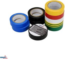 BEMKO szigetelőszalag 15 mm x 10 m színes BM-E30-PVC1510ZC (BM-E30-PVC1510ZC)