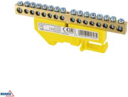 Schelinger sorkapocs 35 mm-es DIN sínre, 125 A, 6 mm2, sárga BM-A18-TBI-8X12-16P-ZO (BM-A18-TBI-8X12-16P-ZO)
