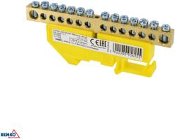 Schelinger sorkapocs DIN sínre 125 A 500 V sárga BM-A18-TBI-8X12-14P-ZO (BM-A18-TBI-8X12-14P-ZO)