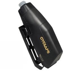 Cyclami aero műanyag kulacs és kulacstartó, 650 ml, fekete