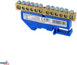 Schelinger sorkapocs DIN sínre 12X6 mm, 125A, 500V, 1 modul BM-A18-TBI-8X12-12P-NI (BM-A18-TBI-8X12-12P-NI)
