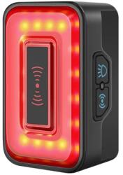 CYCLAMI RT01 radaros hátsó lámpa, 45 lumen, USB-ről tölthető, fekete