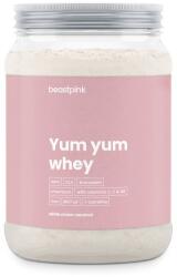 GymBeam BeastPink Yum Yum Whey 500 g ciocolată albă și cocos