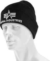 Alpha Industries 3D Beanie sapka - Black/Silver (2847971)