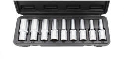 KROFTOOLS Dugókulcs készlet E-Torx profillal, 1/2 meghajtás, E10-E24, 9 részes (6103) (K-6103) - elefantszerszam