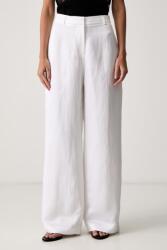 Le Privé pantaloni regular pentru femei cu in FRANCOISE TROUSERS BLANC PPY2-SPDZWZ_00X (LP00754)