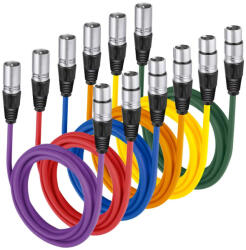 Neewer Audiokábel /Male-Female XLR Mikrofon Kábel 100cm (6db) (40089317)