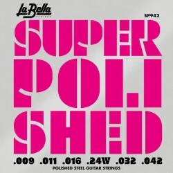 La Bella SP942 Super Polished Extra Light 9-42 Corzi chitare electrice (SP942)