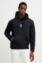 Giorgio Armani kapucnis melegítőfelső férfi pamuttal - sötétkék S - answear - 42 990 Ft