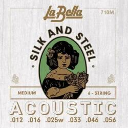La Bella 710L Silk & Steel Medium 12-56 Corzi chitare acustice (710M)