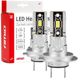 AMiO LED izzó H-mini Series H7/H18 6500K 12/24 V (03332)