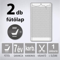 KIYO karbonszálas beépíthető ülésfűtés 2 fokozatú billenőkapcsolóval, 1 ülésre (KY-AWHL-CARB-STD01-S1) - albaszerszam