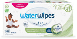 WATERWIPES 9x WATERWIPES Nedves törlőkendők Baby&Toddler 3in1 60 db (540 db)
