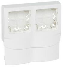 Legrand Oteo csatorna-szerelvénykeret 2-egység kezeletlen műanyag fényesfehér DLP mini LEGRAND - 031466 (031466)